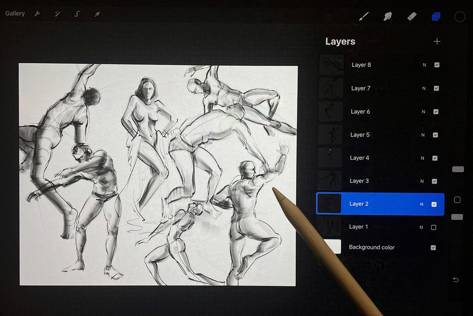 Pit Fighter VI rough doodle