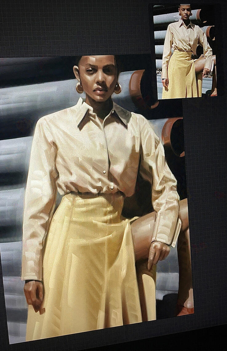 Clothing folds study